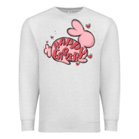Oatmeal Heather happy easter Premium Sweatshirt - MaliasSmallBusiness