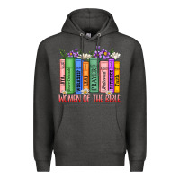 Charcoal Heather women of the bible Premium Hoodie - MaliasSmallBusiness