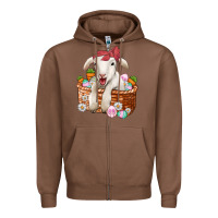Chestnut easter lamb Zipper Hoodie - Jasminsmagicworld