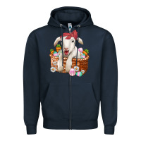 Navy easter lamb Zipper Hoodie - Jasminsmagicworld