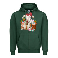 Sports Green easter lamb Zipper Hoodie - Jasminsmagicworld