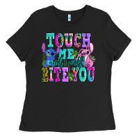 Black touch me and i will bite Ladies Tee - AdoDesignShop
