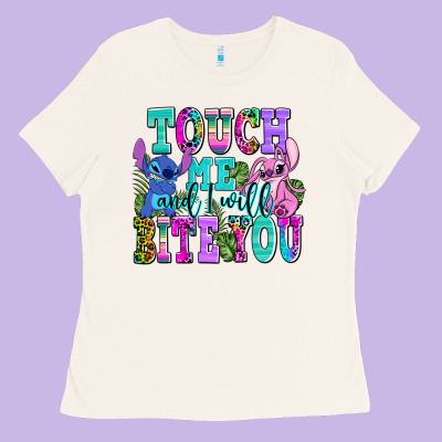 Touch Me And I Will Bite Ladies Tee Designed By Adodesignshop