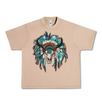 Burro indian headdress with bull skull Urban Heavy Tee - RanaPortraitStore