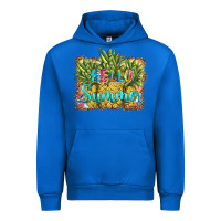 Cobalt hello summer pineapple Urban Hoodie - BarkalooDesign