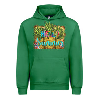 Emerald hello summer pineapple Urban Hoodie - BarkalooDesign
