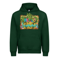 Foreset Green hello summer pineapple Urban Hoodie - BarkalooDesign
