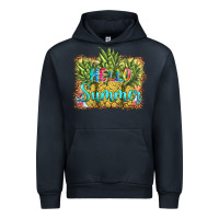 Navy hello summer pineapple Urban Hoodie - BarkalooDesign