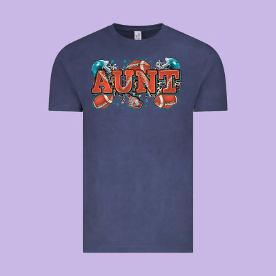 Aunt American Football Vintage Tee Designed By Zillion Design Studio