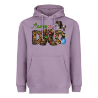 Lavender Christmas Army Dad Heavyweight Hoodie - NancyCooperArtShop