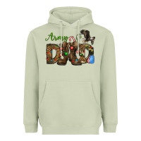 Matcha Christmas Army Dad Heavyweight Hoodie - NancyCooperArtShop