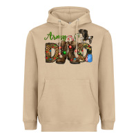 Mushroom Christmas Army Dad Heavyweight Hoodie - NancyCooperArtShop