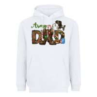White Christmas Army Dad Heavyweight Hoodie - NancyCooperArtShop
