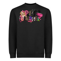 Black pet groomer Heavyweight Sweatshirt - Zillion Design Studio