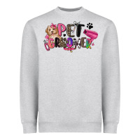 Heather Grey pet groomer Heavyweight Sweatshirt - Zillion Design Studio