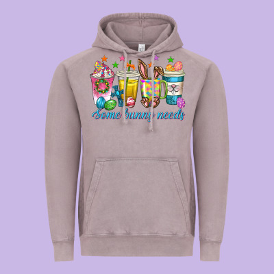 Vintage Hoodie some bunny needs easter coffee cups