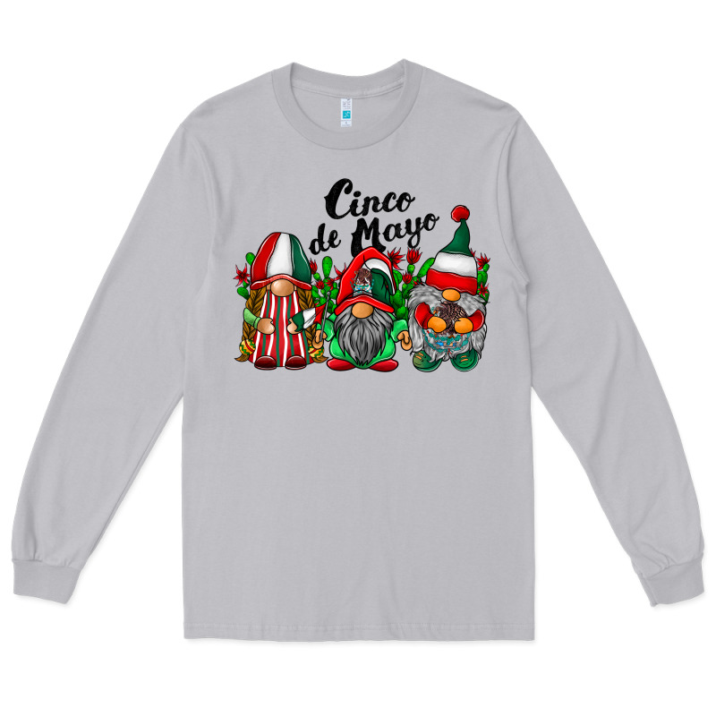 Cinco De Mayo Mexican Flag Gnomes Long Sleeve Tee by RacoonDesign | Teevron