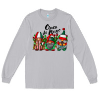 Moon Dust cinco de mayo mexican flag gnomes Long Sleeve Tee - RacoonDesign