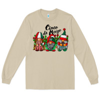 Mushroom cinco de mayo mexican flag gnomes Long Sleeve Tee - RacoonDesign