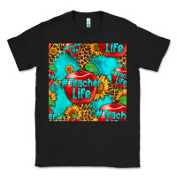 Black teacher apple seamless pattern Classic Tee - HRA Design Shop