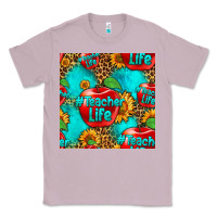 Lilac teacher apple seamless pattern Classic Tee - HRA Design Shop