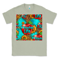 Matcha teacher apple seamless pattern Classic Tee - HRA Design Shop