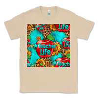 Mushroom teacher apple seamless pattern Classic Tee - HRA Design Shop