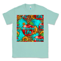 Seafoam teacher apple seamless pattern Classic Tee - HRA Design Shop