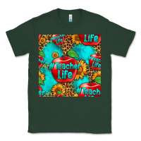Sports Green teacher apple seamless pattern Classic Tee - HRA Design Shop