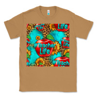 Toasted Coconut teacher apple seamless pattern Classic Tee - HRA Design Shop