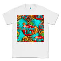 Teacher Apple Seamless Pattern Classic Tee | Teevron