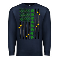 Navy shamrock usa flag Premium Sweatshirt - MaliasSmallBusiness
