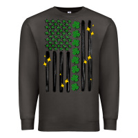Smoke shamrock usa flag Premium Sweatshirt - MaliasSmallBusiness