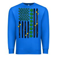 True Royal shamrock usa flag Premium Sweatshirt - MaliasSmallBusiness