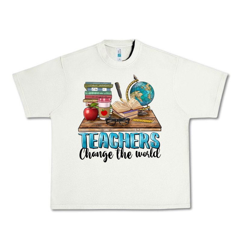 Teachers Change The World Urban Heavy Tee by BarkalooDesign | Teevron