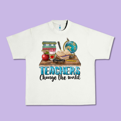 Teachers Change The World Urban Heavy Tee Designed By Barkaloodesign