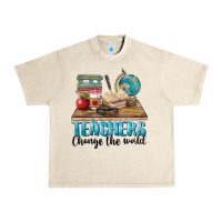 Sandshell teachers change the world Urban Heavy Tee - BarkalooDesign