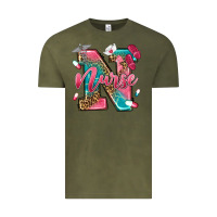 Vintage Olive western nurse Vintage Tee - texasbilliewilder