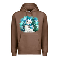 Chestnut winter snowman Premium Hoodie - MaliasSmallBusiness