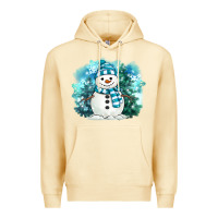 Pina Colada winter snowman Premium Hoodie - MaliasSmallBusiness