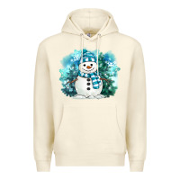 Sandshell winter snowman Premium Hoodie - MaliasSmallBusiness