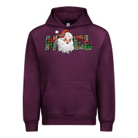 Mauve Wine noel santa claus Urban Hoodie - Jasminsmagicworld