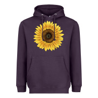 Plum giganteus sunflower Heavyweight Hoodie - LillyAllenDesigns