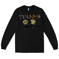 Black granny of both Long Sleeve Tee - CowhideDigitalArt