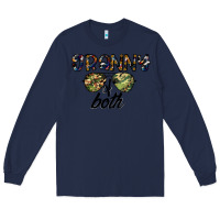 Navy granny of both Long Sleeve Tee - CowhideDigitalArt