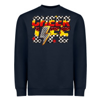 Navy cheer life Heavyweight Sweatshirt - texasbilliewilder