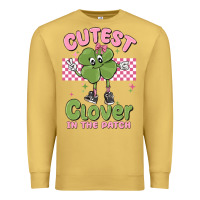 Antique Gold cutest clover in the patch Premium Sweatshirt - MaliasSmallBusiness