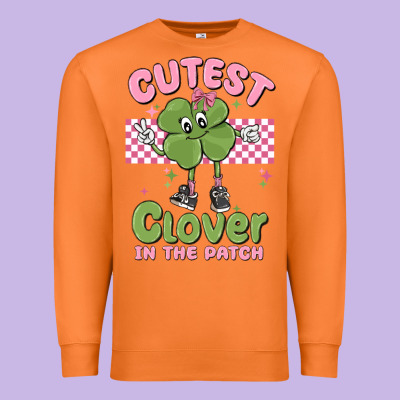 Cutest Clover In The Patch Premium Sweatshirt Designed By Maliassmallbusiness