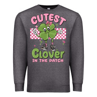 Charcoal Heather cutest clover in the patch Premium Sweatshirt - MaliasSmallBusiness