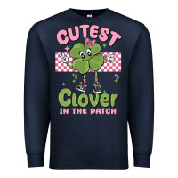 Navy cutest clover in the patch Premium Sweatshirt - MaliasSmallBusiness
